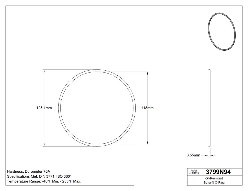 Technical drawing - 3799N94